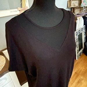 Tahari black woman’s shirt. Size large